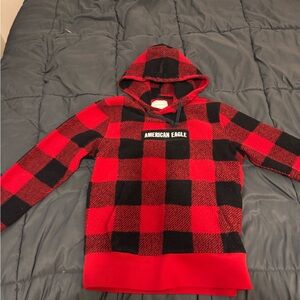 American Eagle Plaid Hoodie